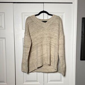 Amazon Beige V-Neck Sweater